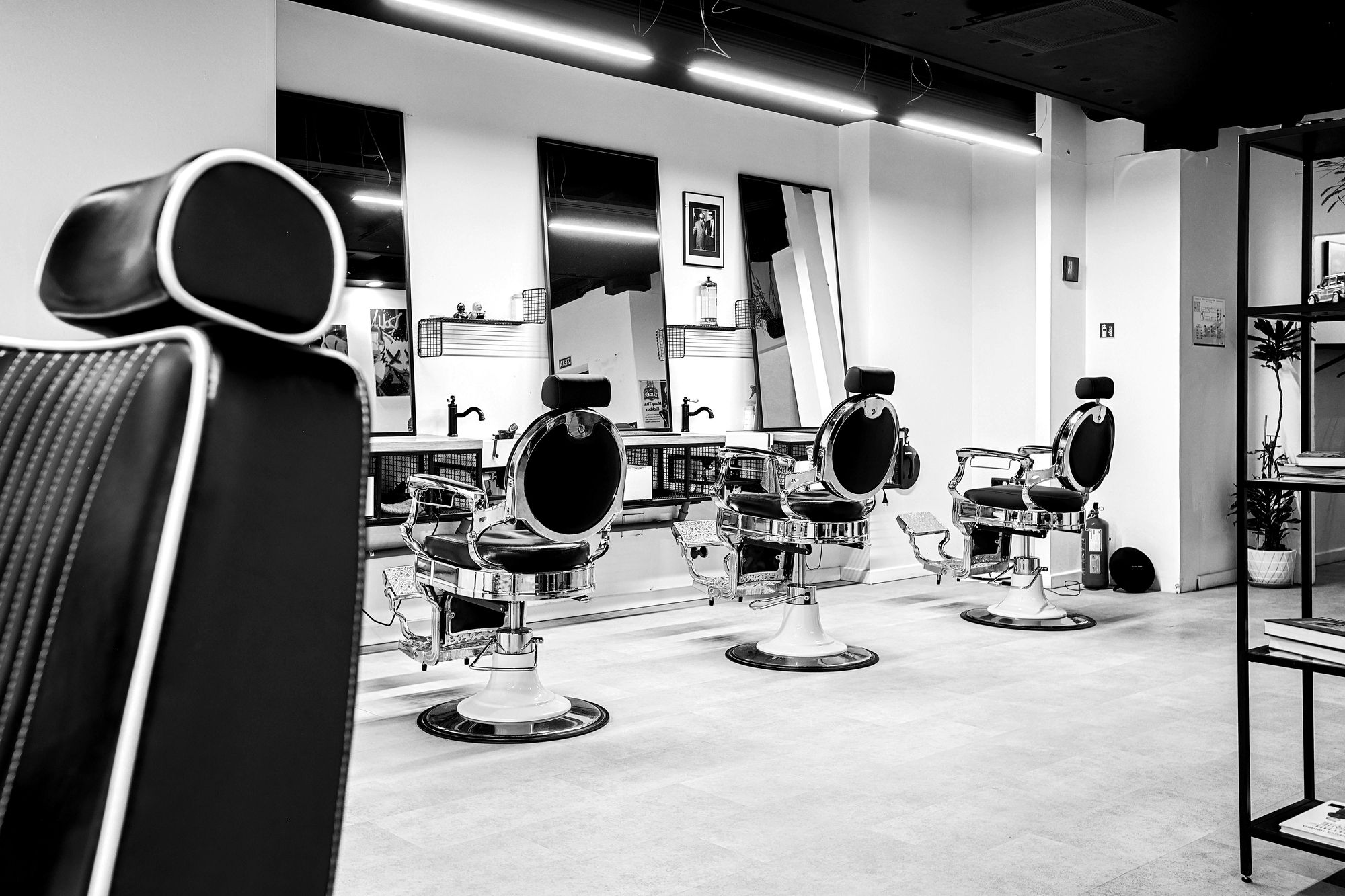 Barbers Hub barber floor
